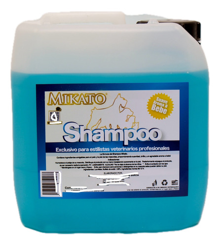 Shampoo Para Perros O Gatos Presentación  4 Litros