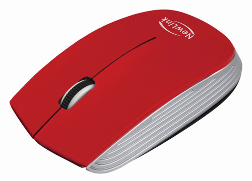 Mouse Wireless 1600 Dpi Newlink Optimus Mo221 Vermelho