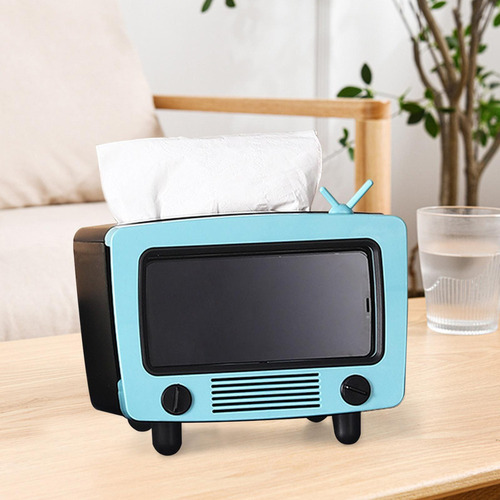 Zj Caja De Pañuelos Soporte For Teléfono Móvil Único Azul