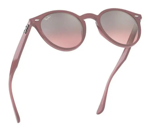 Anteojos de sol Ray-Ban Round RB2180 Large con marco de acetato color gloss  pink, lente silver/pink de plástico degradada/espejada, varilla gloss pink  de acetato | MercadoLibre