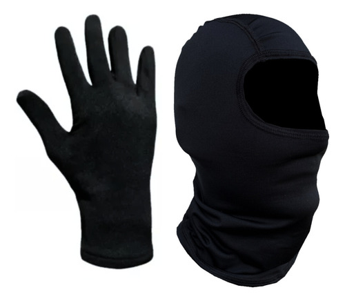 Kit Luva + Balaclava Alps Segunda Pele Frio Quente Moto