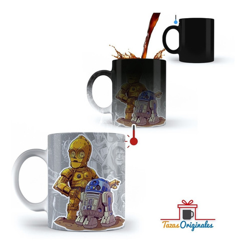 Taza Magica Star Wars R2d2 C3po Regalo De San Valentin Amigo