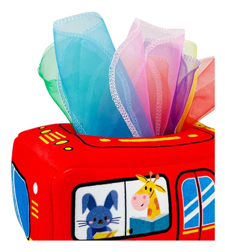 Caja De Pañuelos Para Bebé, Juguete Sensorial Arrugado