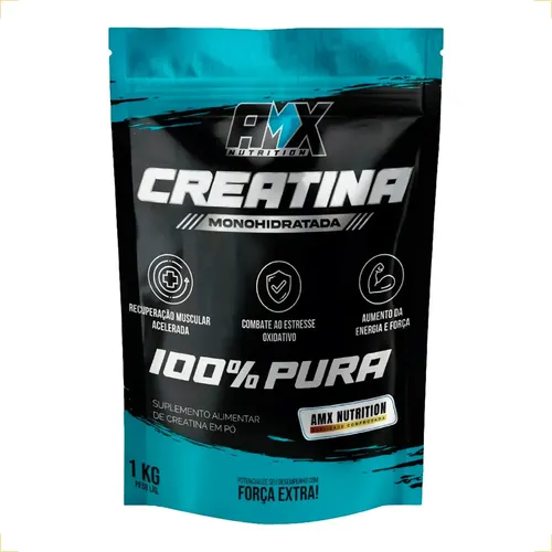 Creatina Monohidratada Amx Nutrition 1kg Sem Sabor 100% Pura