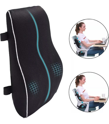 Cojin Soporte Lumbar Automovil Silla Oficina Soporte Espalda