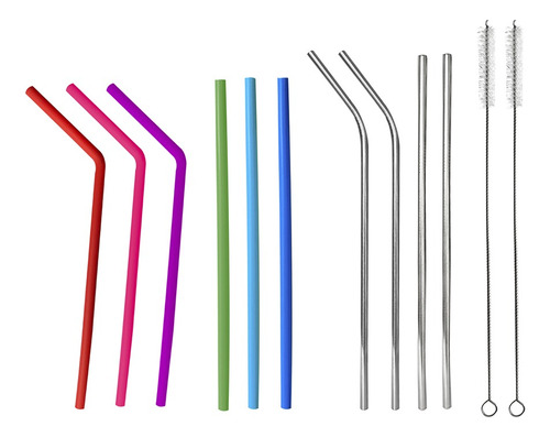 Kit Tapalatas Tamaño Universal 3 Pzs + Paquete De Popotes