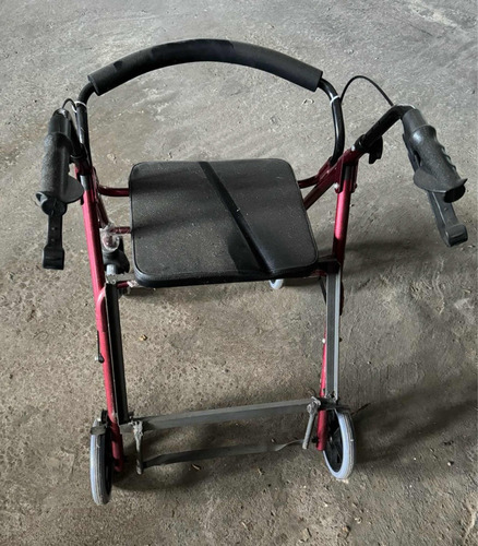 Andador Adulto Plegable Con Asiento Y Frenos