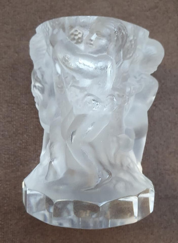 Estupendo Vaso Cristal Estilo Lalique