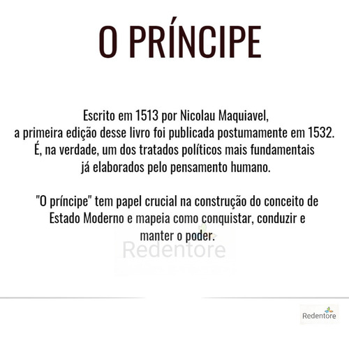 O Príncipe Nicolau Maquiavel Edição Luxo - Envio Imediato
