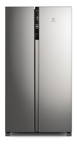 Geladeira Electrolux Side By Side Efficient Autosense (is4s) Cor Cinza 110V