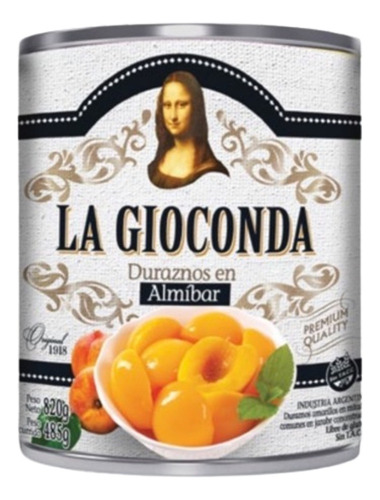 Duraznos En Almibar X820g - La Gioconda (3 Unidades)