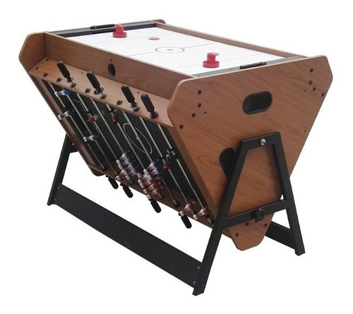 Mesa Juego Rotativa 3 En 1 Air Hockey Pool Tacataca