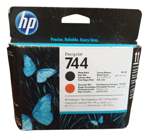 Cabezal Hp 744 Rojo Chromatico/negro Mate Caduco 24 