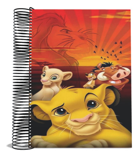 Caderno Rei Leão Universitário Personal Capa Dura 1 Matéria