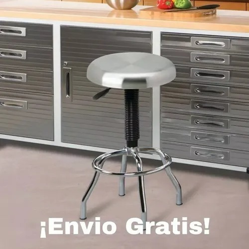 Silla Ajustable Banco Giratorio Barra Bar Cocina Msi