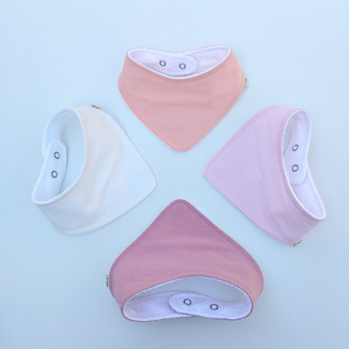 Imagen 9 de 10 de Pack X5 Baberos Bandana Desde Rn Hasta 18m Somos Fabricantes
