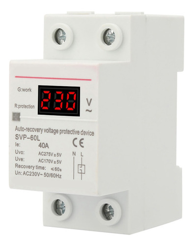 Sobretensión Y Subtensión De Recuperación Automática De 230v