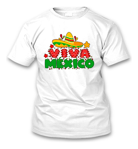 Playera Viva Mèxico 15 De Septiembre Modelo 02