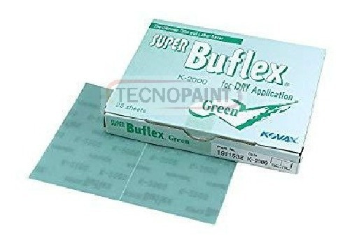 Hoja Tela En Seco Kovax Super Buflex Verde P2000 Tecnopaint Cantidad De Granos 2000