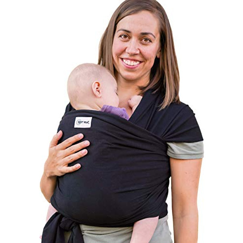 Sleepy Wrap Baby Carrier, Tinta Negra Elastica Ergo Sling De