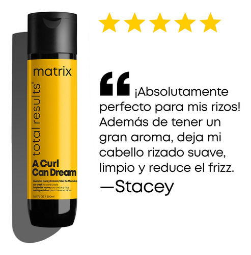 Cowash Limpieza Suave Cabello Rizado A Curl Can Dream 300ml Matrix