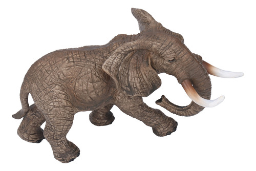 Figura De Elefante De Animal Model Toys, Detalles Vivos En A