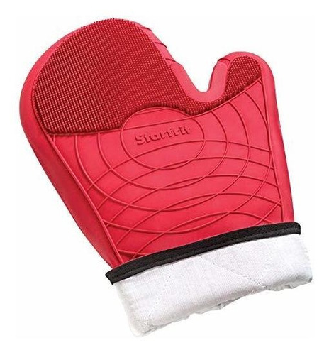 Starfrit *******-in-1 12  Silicone Oven Mitt, Red