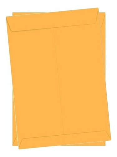 Envelope Meio A4 176 X 250mm 50 Unidades Escritorio Cor Ouro/amarelo