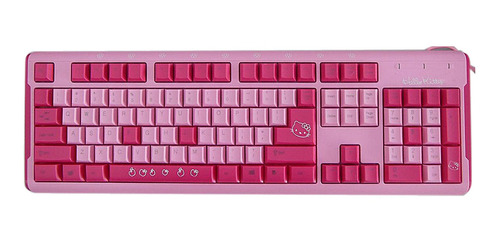 Teclado Hello Kitty Computadora Laptop Pc Fucsia Regalo Niña