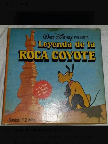 Pelicula Disney Super 8 Sonora Leyenda De La Roca Coyote