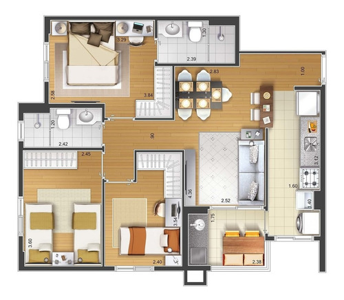Imagem 20 de 21 de Apartamento À Venda No Bairro Santa Paula - São Caetano Do Sul/sp - O-4051-10950