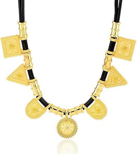 Juego De Accesorios Joyería Etiope Africano Chapado 24k