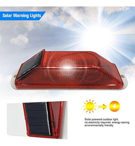 Semforo Solar Led Emergence, 2 Unidades, Superbrillante, Ip5