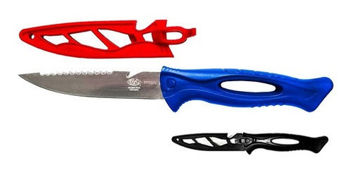 Faca Fileteria Escamador Albatroz 4 Azul