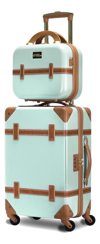 World Traveler Gatsby Vintage Style Hardside Carry-on Retro 