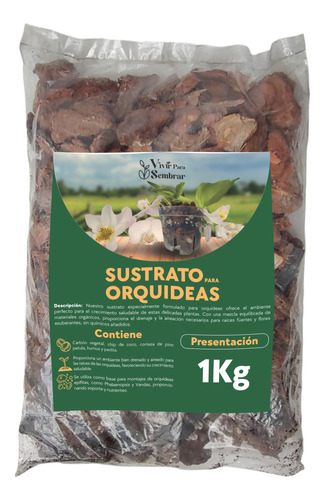 Sustrato Para  Orquídeas Natural Rico En Materia Orgánica