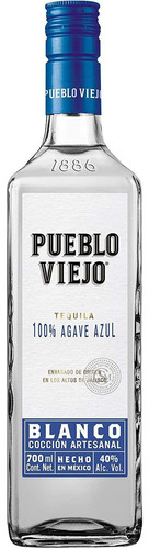 Pack De 6 Tequila Pueblo Viejo Blanco 750 Ml