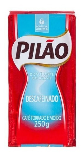 Café Brasileño Pilao Molido Descafeinado Pack 2 X 250 G 