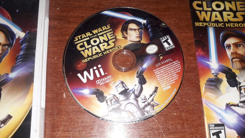 Video Juego Wii Star Wars The Clone Wars Republic Heroes (Usado)