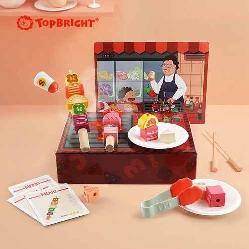 Juego Didáctico, La Carne Asada Grill Bbq Topbright Color Multicolor