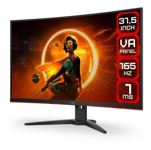 Monitor Gamer Aoc C32g2e Curvo 165hz 32