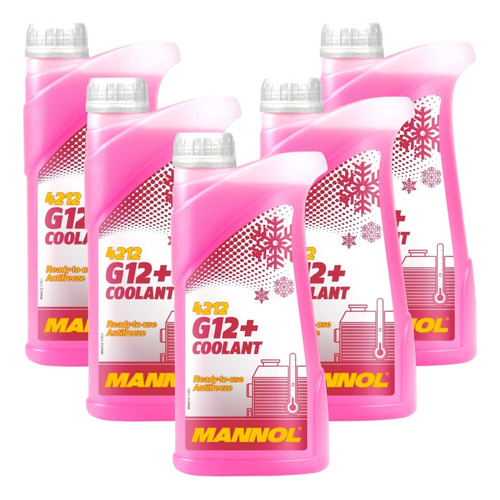 Refrigerante  Anticongelante Mannol G12+ 5 Litros Aleman