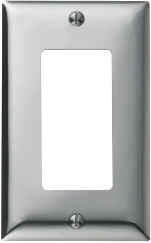 Bryant Electrico Estandar Sch26 Metalico Wallplate, 1-gan