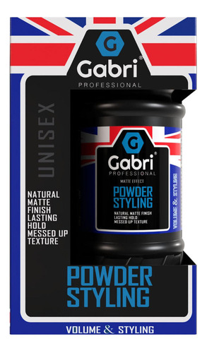 Gabri Polvo Voluminizador Azul De Estilizado Matte 21 Gr