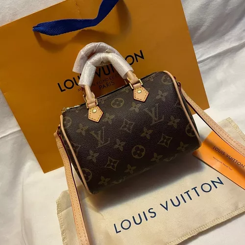Louis Vuitton LV Bolso De Mano mini Nano Speedy De Alta Calidad Para Mujer  Bandolera De Hombro M61252