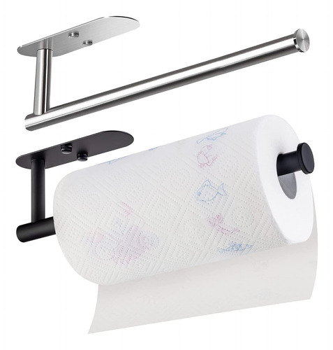 Portarollos Toalla De Papel Nova De Acero Inox Autoadhesivo