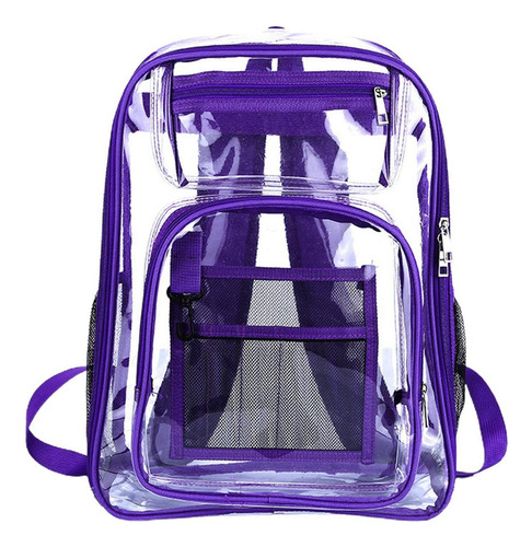 L Mochila Transparente Correa Reforzada De Pvc Resistente Al