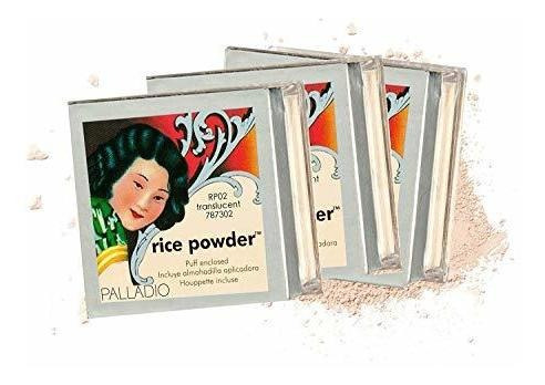 Polvo Facial  Palladio Rice Powder Polvo De Fijación Suelta