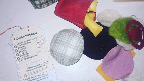 Hamburguesas X 2.comida De Juguete . Juguete, Niños