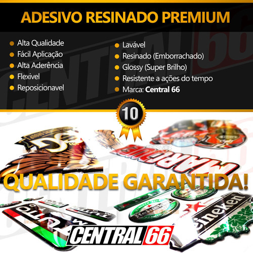 Adesivo Tanque Resinado Cbr 1100 Xx Super Blackbird Gravata Cor Preto Total